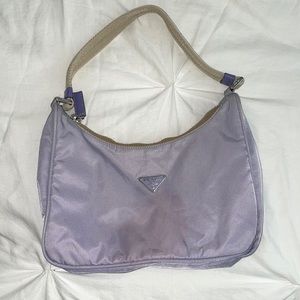 Prada Vintage 90s Lilac Shoulder Bag